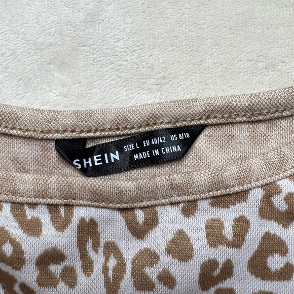 Shein Cheetah Print Crop Top - Picture 4 of 4